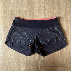 Black Lululemon speed shorts